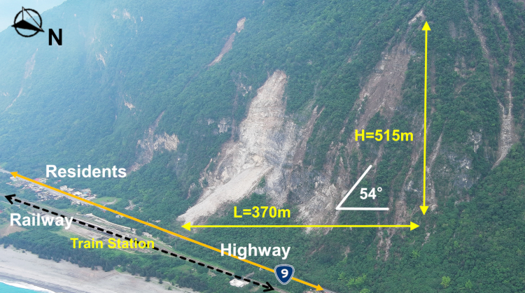 An earthquake-triggered landslide