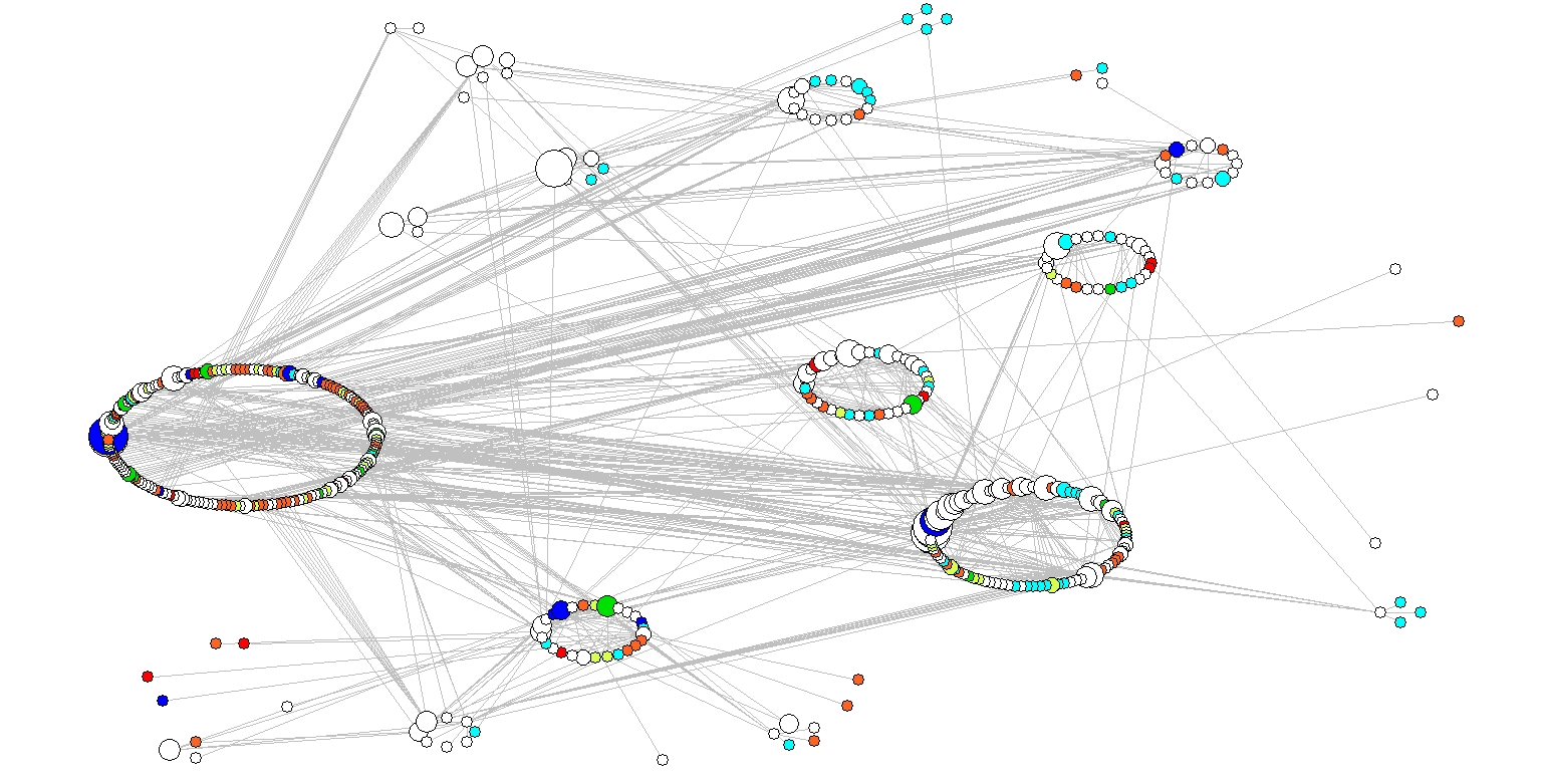 Social network of key persons involved in the third sector