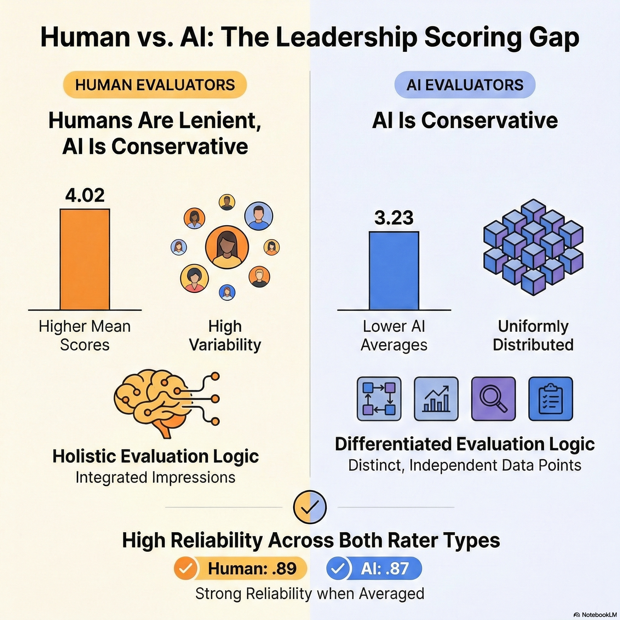Human vs. AI scoring comparison