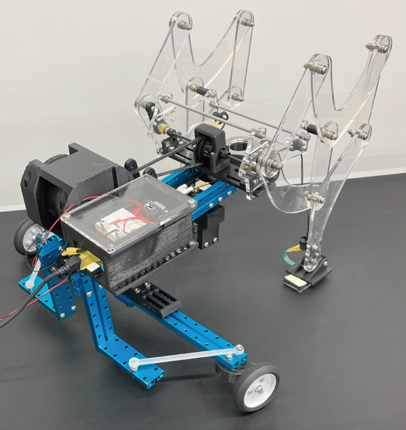 Our robot with differential mechanism