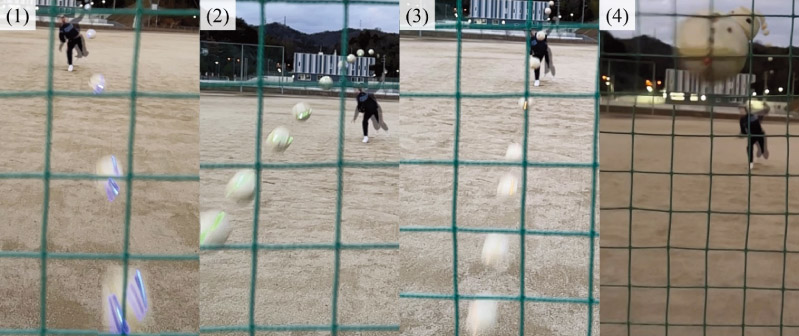 Spin rate visualization ball