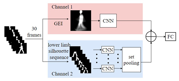 Cross-View Gait Recognition Based on Dual-Stream Network