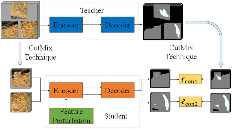 Semi-supervised semantic segmentation model for tobacco mildew detection