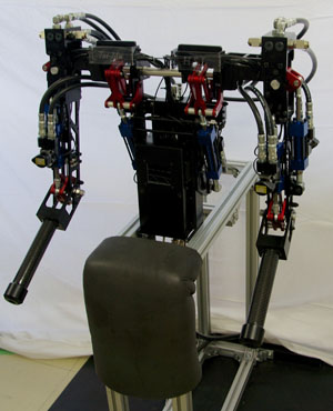 Hydraulic dual arm robot prototype