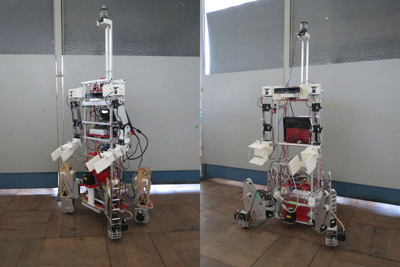 Robot appearance (left: first unit; right: second unit)