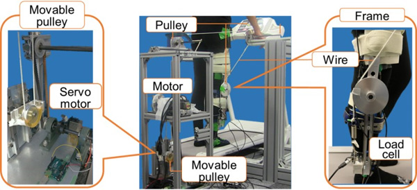 Proposed wire-driven gait assistance robot