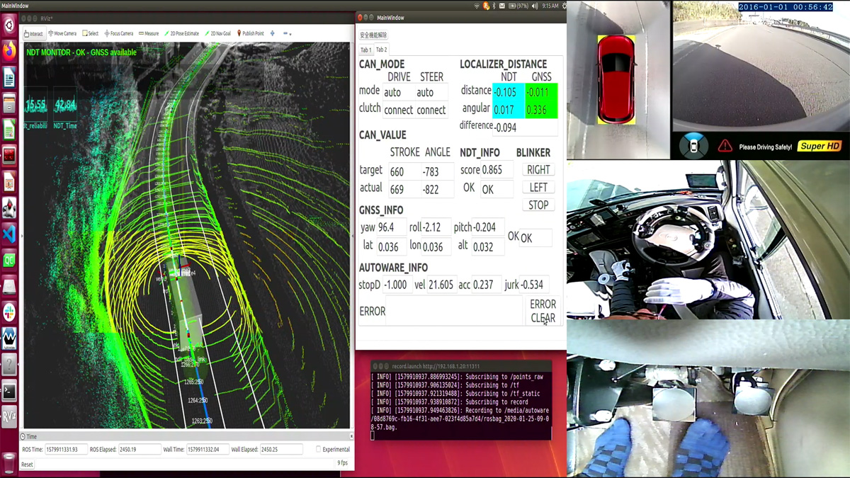 The captured image of driving recorder