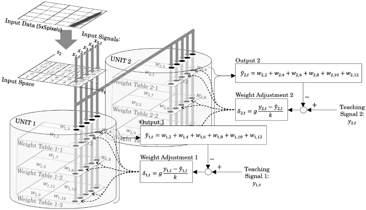 Structure of the expanded CMAC model