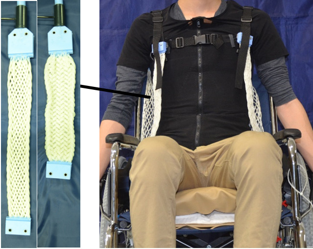 Active cloth and safe wheelchair system