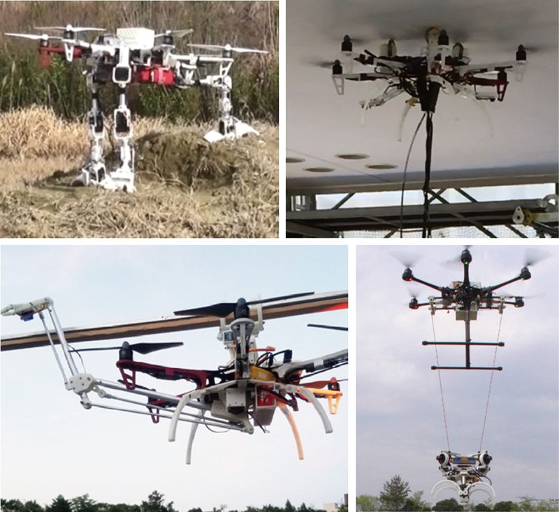 Aerial manipulators using multirotor UAV