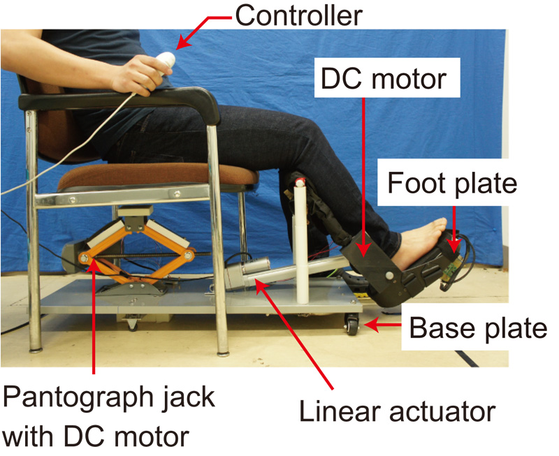 Developed ankle joint stretching device