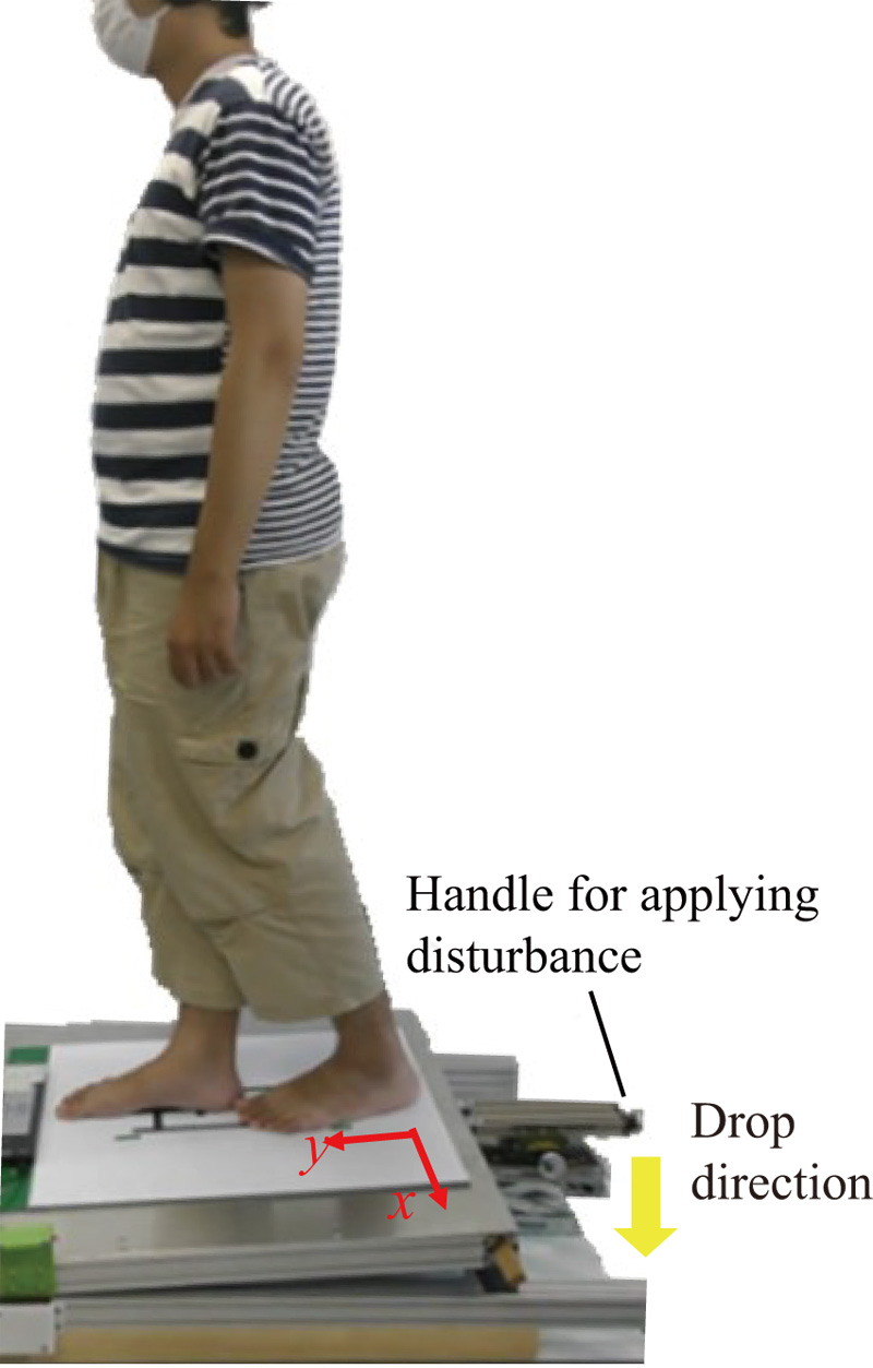 Human standing stability evaluated using a swash plate drop device