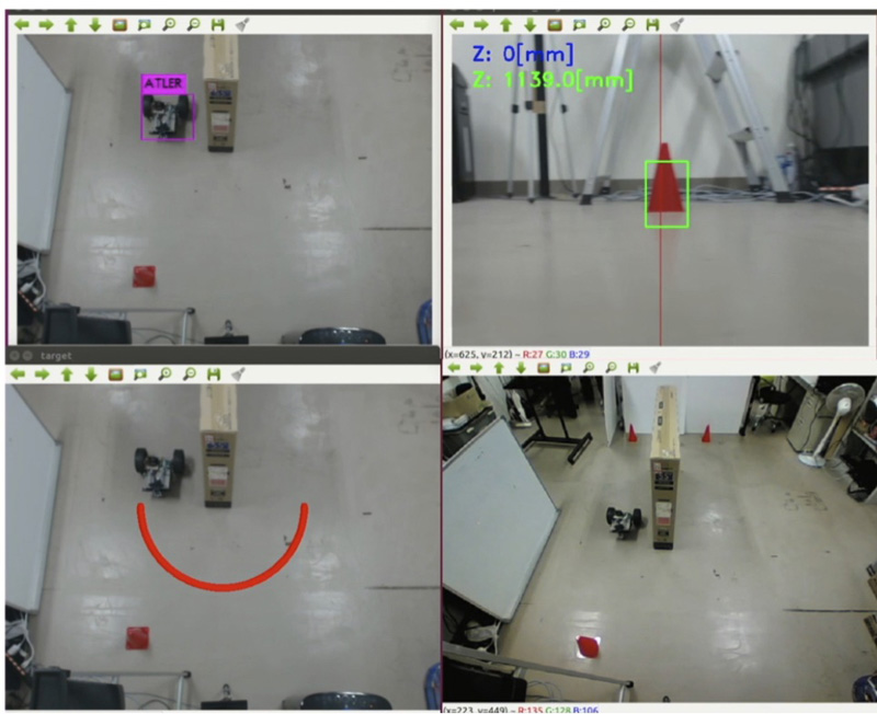 Autonomous path travel of mobile robot