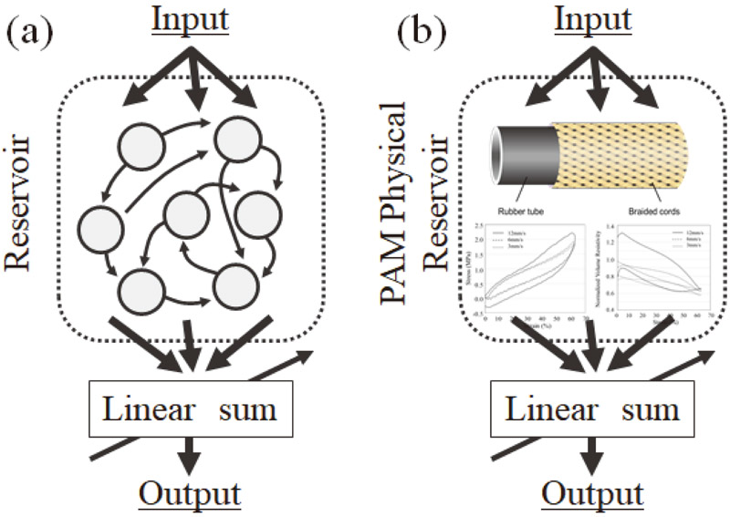 Schematic diagram of (a) RC and (b) PAM PRC