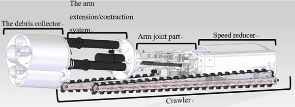 The developed debris retrieval robot