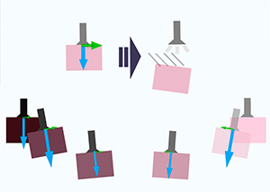 Short carrying trajectory to prevent grip failure