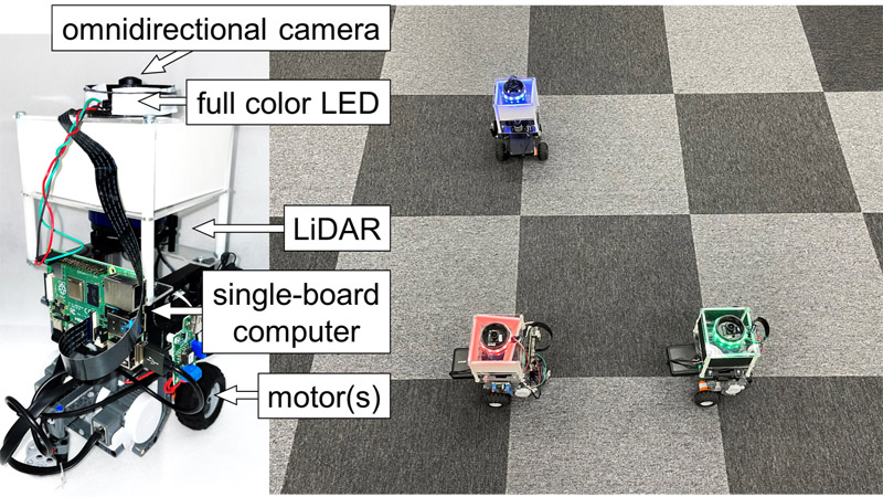 Developed robot and control experiment