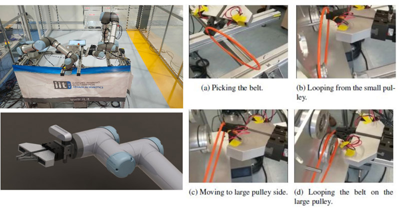 Assembly cell and belt looping task