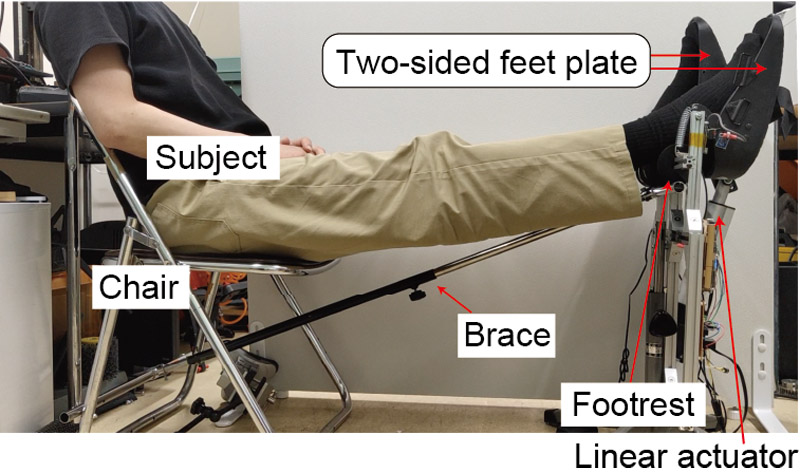 Healthy side ankle joint stretching device