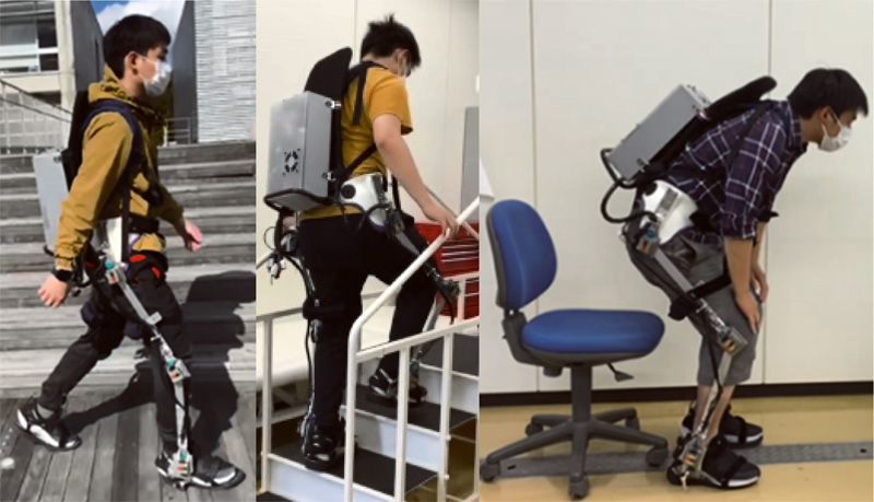 A stepper motor-rowered lower limb exoskeleton