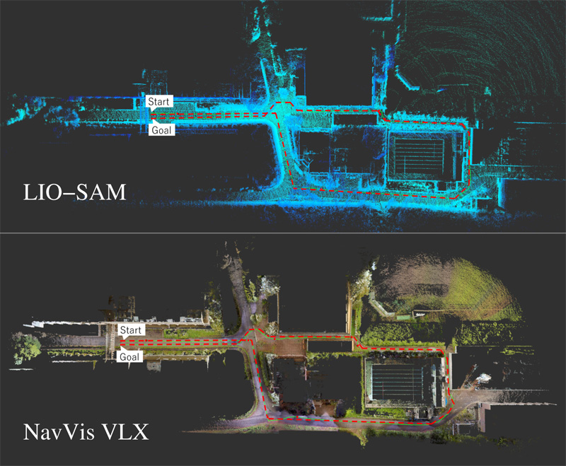 3D maps using two different approaches