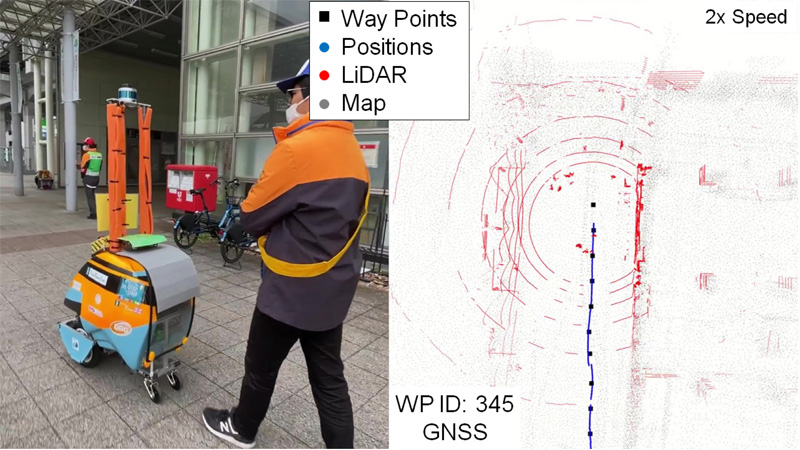 Autonomous driving around a station