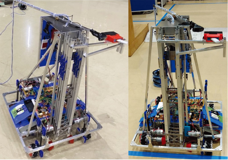 Decommissioning robot capable of traversing steps