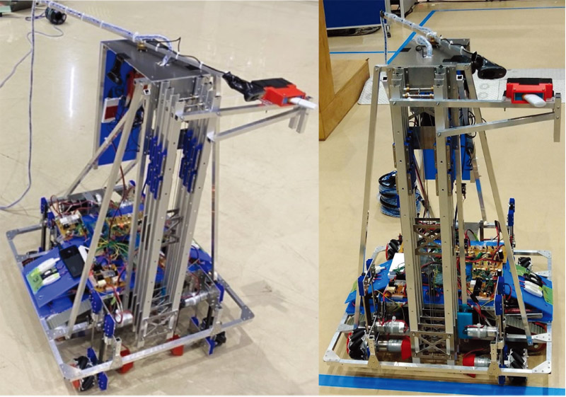 Decommissioning robot capable of traversing steps