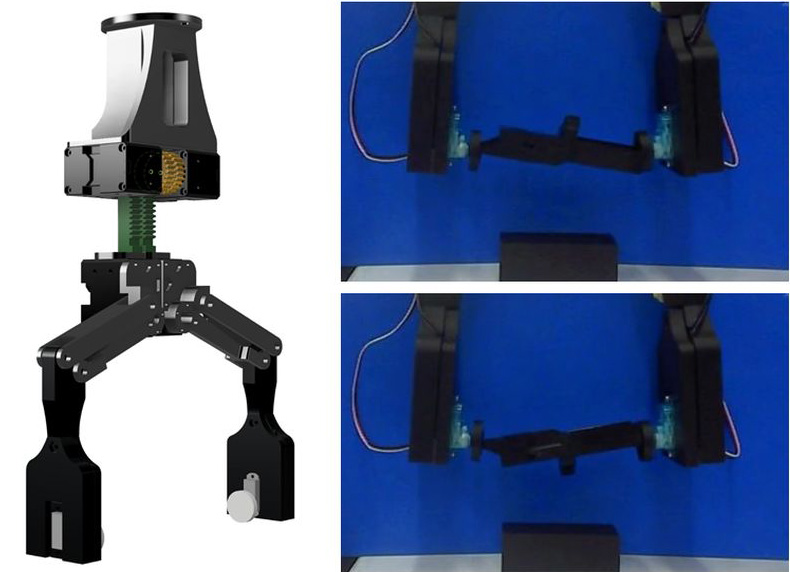 Two-finger robot that performs in-hand rotation using CoP