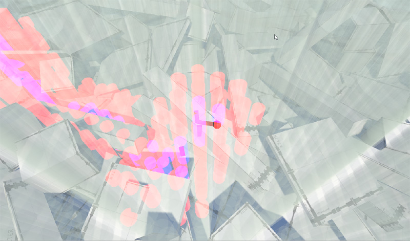 Cell map generated by agent in simulation