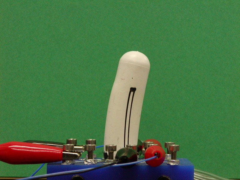 Conductive paste patterned on FMA ([29] in the text)