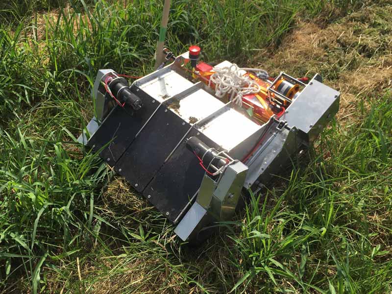 The developed flail mowing system