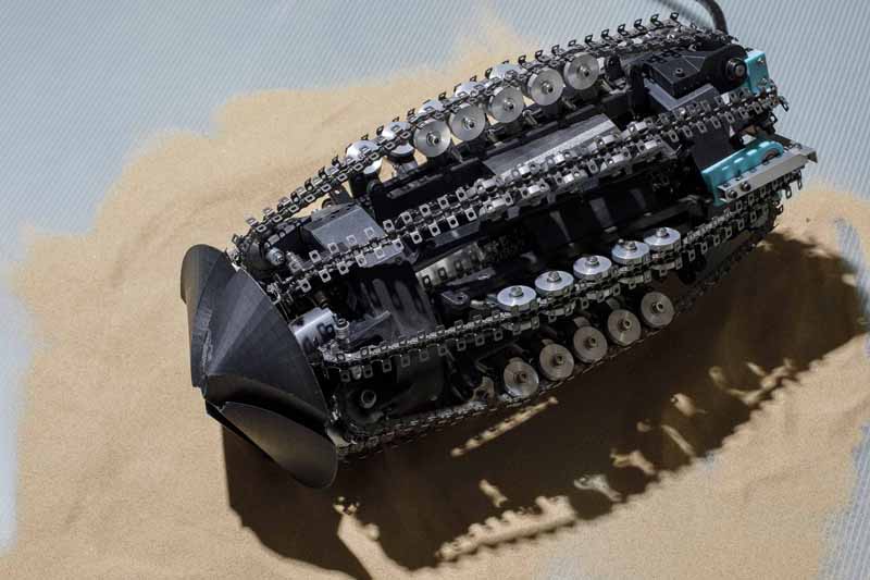The developed excavation robot