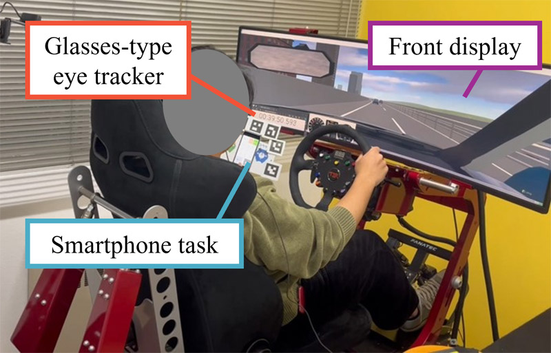 Distracted driving using a simulator