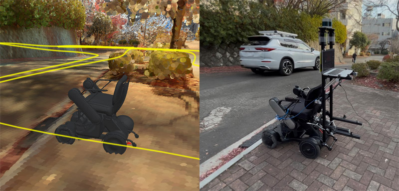 Synchronized navigation of cyber-physical robots